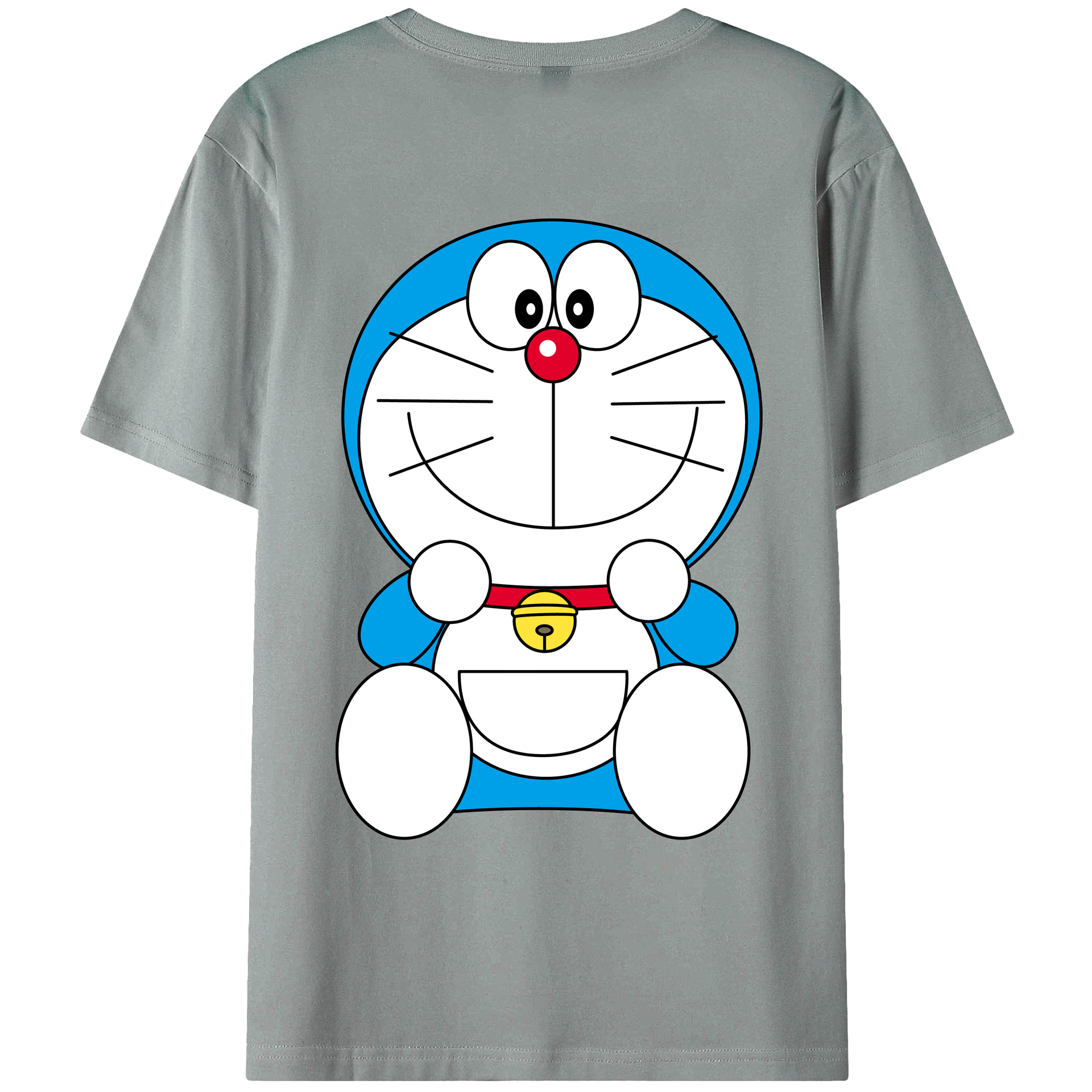 （画像用） ドラえもん Doraemon 綿100％ メンズ半袖Tシャツ（バックプリント） 通気性